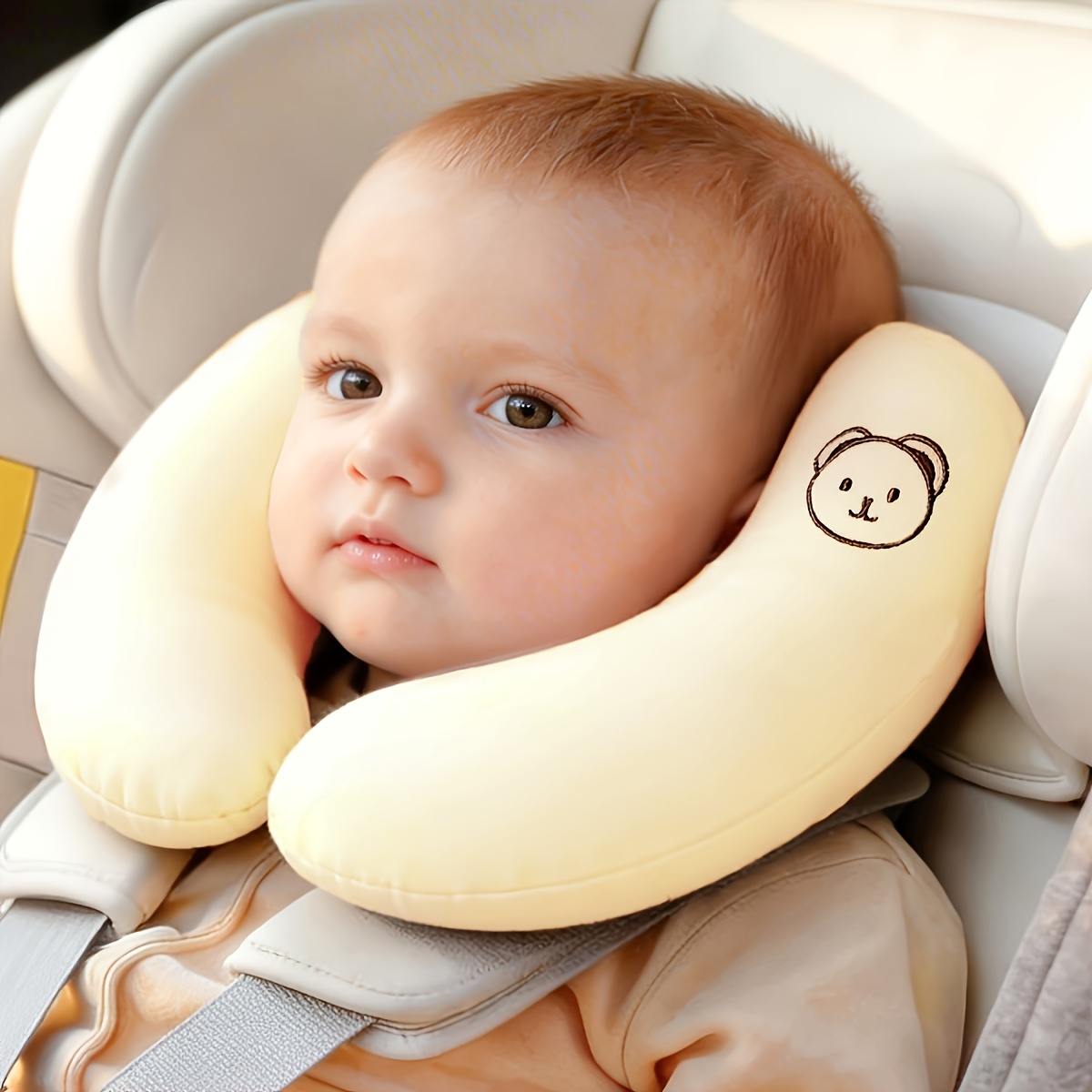 Image of 1pc Car Seat Suitable For Child Neck Car Fixed Child Neck Pillow Of Long Distance Travel Thanksgiving Christmas New Year Gift