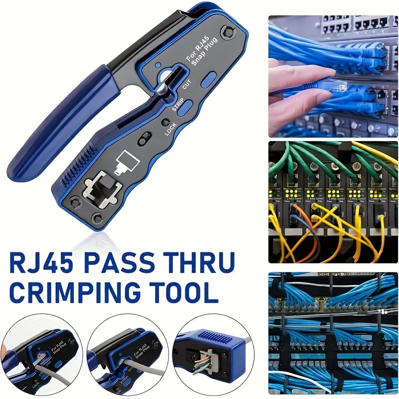 

Newshark Rj45 8p Through Tool - Ethernet For /cat5e//cat6a , , Steel,