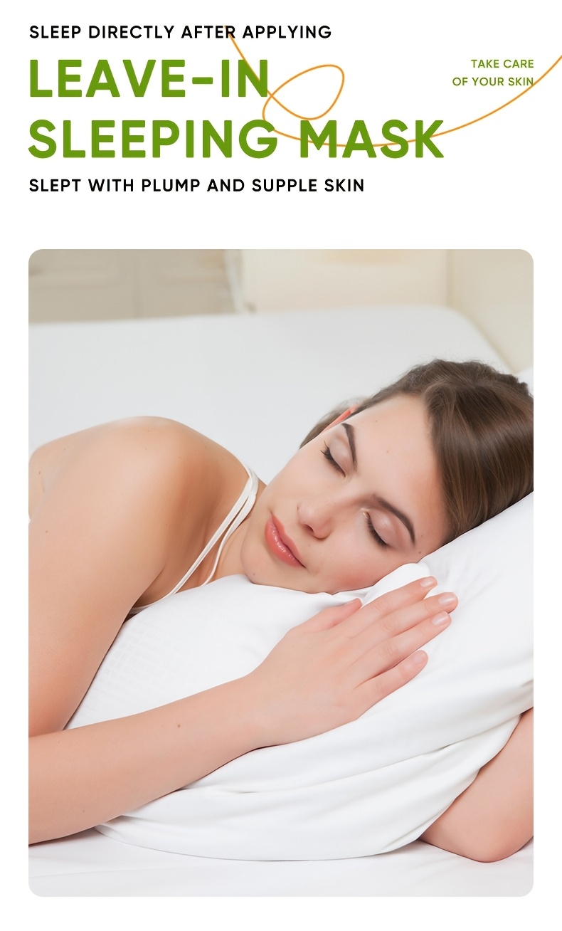 SADOER 20pcs Aloe Goodnight Gel Mask, Sleep Mask, Containing Aloe Vera Extract, Designed for Facial Care, Hydration, Brighten, Moisturizing. No-rinse, Small Strip Packaging. Gentle and Non-irritating, It Serves as an Ideal Travel Companion, Skincare