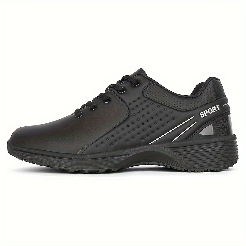 Solid black slip resistant hot sale shoes