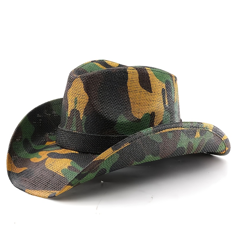 camo cowboy hat sold on Temu United States display picture 1