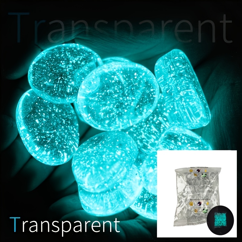 TEMU New 70pcs Luminous Star Point Stones, Each With A Diameter Of 0.866 Inches, Weighing 0.37 , Used For Garden, Yard, Path, Lawn Yard, Aquarium,