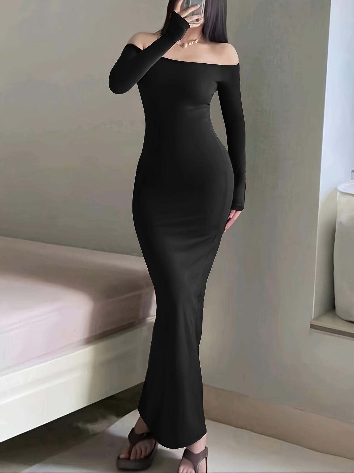 dressing for a fall wedding Sweetheart Neck Spaghetti Strap Maxi Dress main image 1