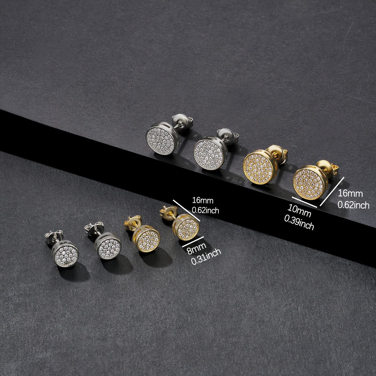Fashionable 8mm Round Earrings for Any Occasion