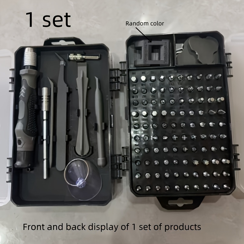 A Comprehensive Screwdriver Kit Featuring 115 Tools, Designed for Versatility with a Strong Magnetic Grip And High Durability. This Multifunctional Disassembly Set Includes Irregular Drill Bits And Is Ideal for Repairing Mobile Devices, Tablets 8 A Comprehensive Screwdriver Kit Featuring 115 Tools, Designed for Versatility with a Strong Magnetic Grip And High Durability. This Multifunctional Disassembly Set Includes Irregular Drill Bits And Is Ideal for Repairing Mobile Devices, Tablets - Image 8