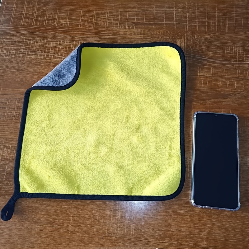Ultra-Absorbent Microfiber Car Wash Towel - Thick, Non-Electric Cleaning Cloth for Interior & Exterior