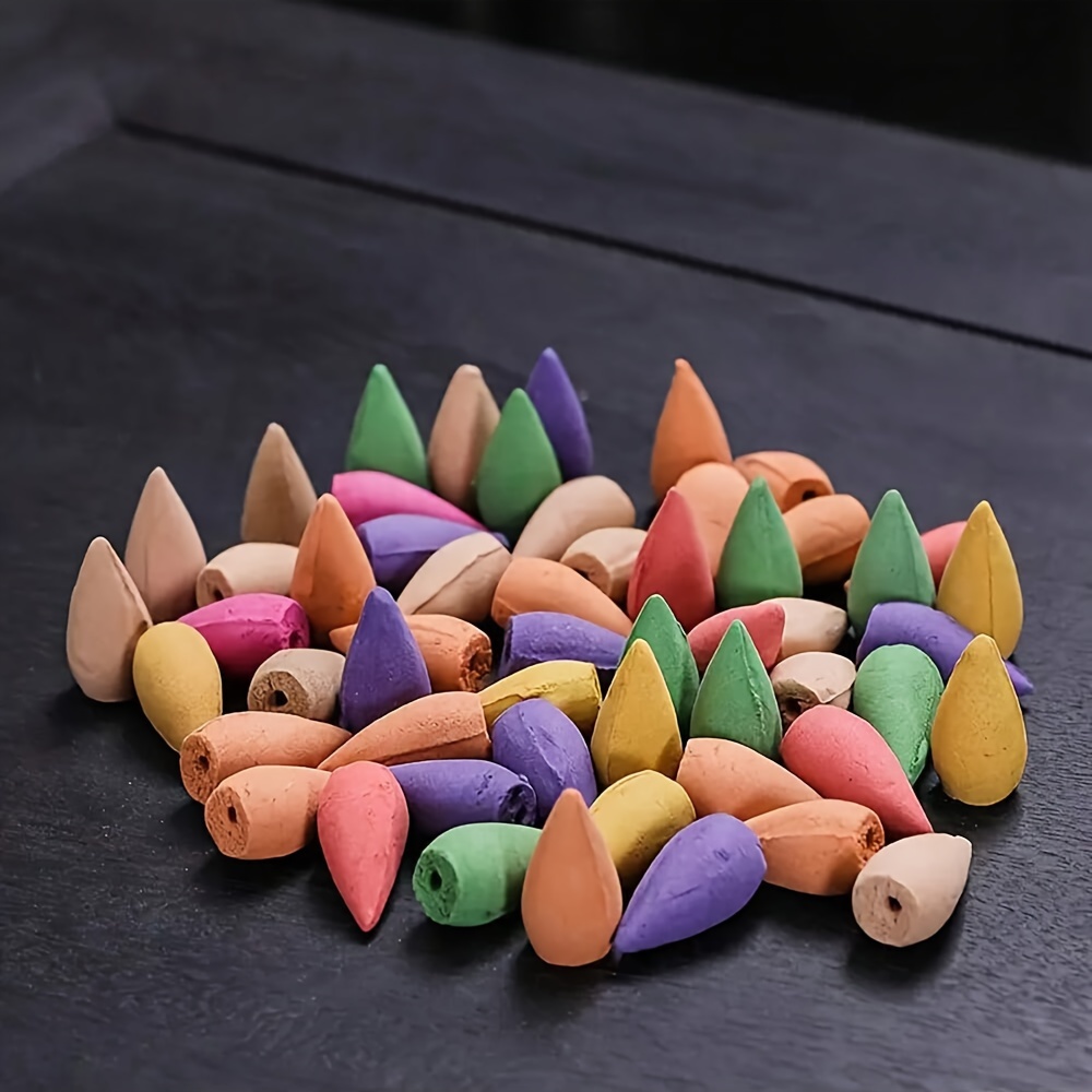 

50pcs Per Pack Of Sandalwood Incense Cones, Long- Fragrance In Home Rooms, Yoga, And , Does Not An , Suitable For Christmas.