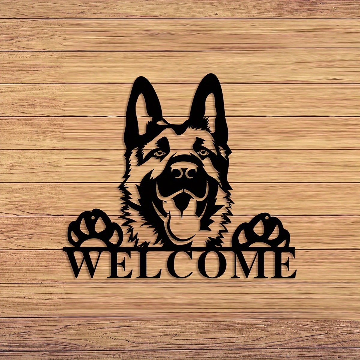 

1pc Custom German Shepherd Dog Sign, Personalized Outdoor Address Sign, Custom Metal Wall Art, House Number, Street Address Sign Plaque Gift For Family, Housewarming Gift, For Living Room Office Decor