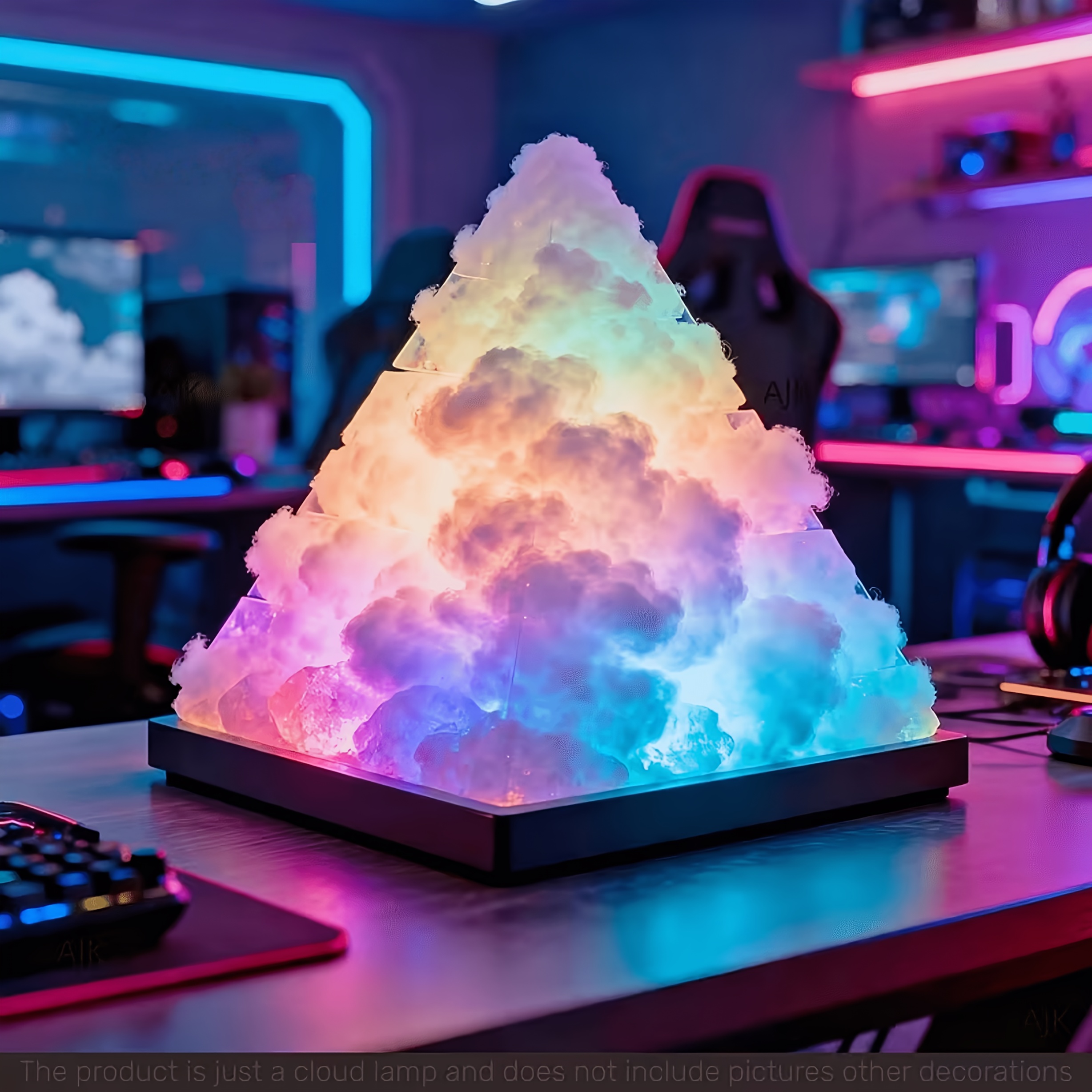 Pyramid Shape Cloud Atmosphere Light, RGB Multicolor LED