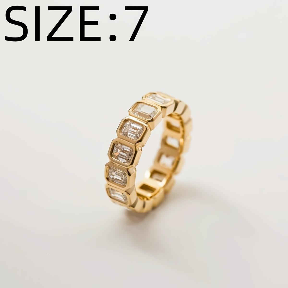 E-shop ., Europäische und amerikanische Mode - Kupferbeschlag Zirkonia, Exquisiter klassischer Unisex-Modering. Geeignet für Feiertagsfeiern,