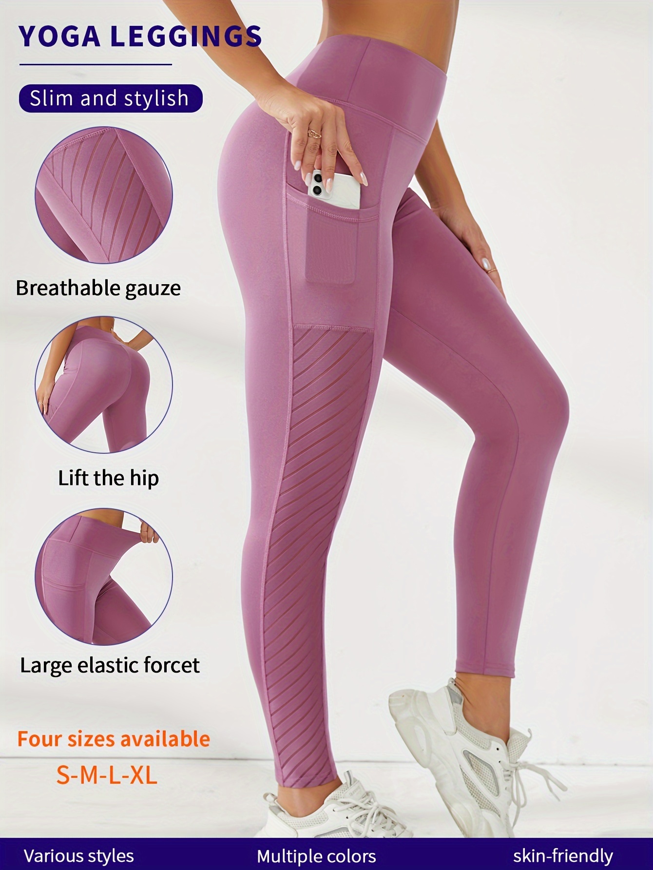 Mesh Tummy Control Butt Lifting Yoga Pants Breathable Mesh - Temu Portugal