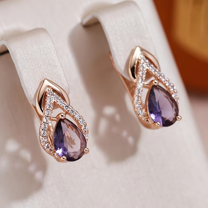 

Purple Drop Zirconia - , For Weddings & Parties