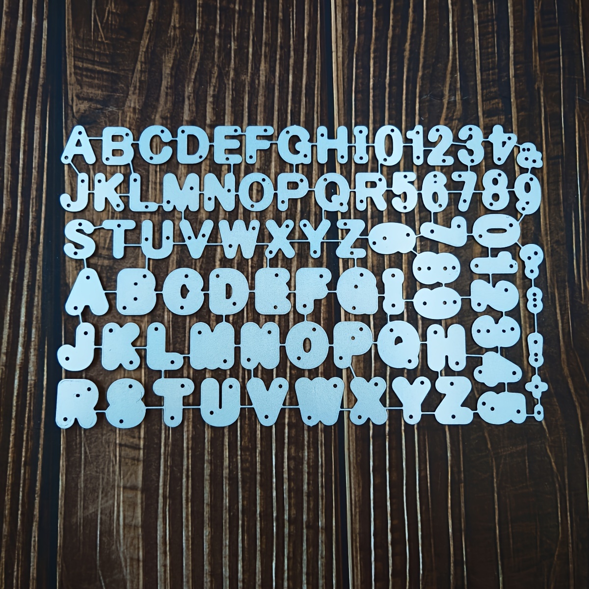 Image of 1pc 1.8cm Double-layered And Numbers Metal Die Cuts For Card Making, Handmade Crafts Stencil, Figure And Alphabet Dies Cutting For Photo Album
