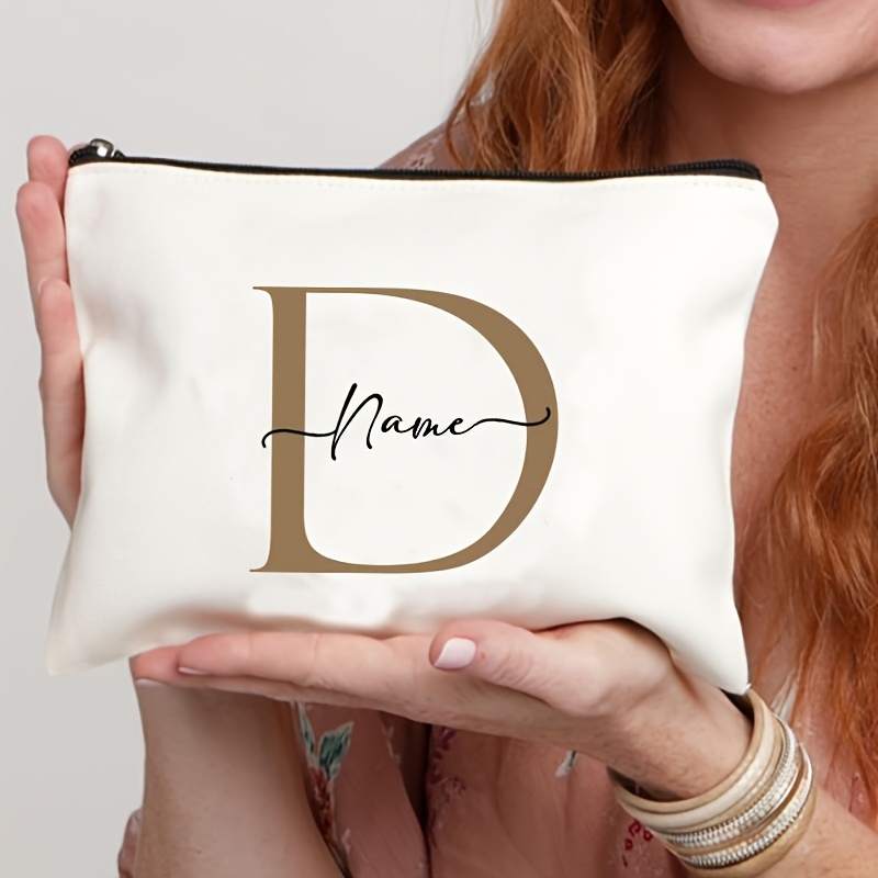 TEMU 1 ud. Neceser personalizado con y para damas de honor, para maquillaje, organizador de artículos de tocador de viaje, de regalo de boda, para