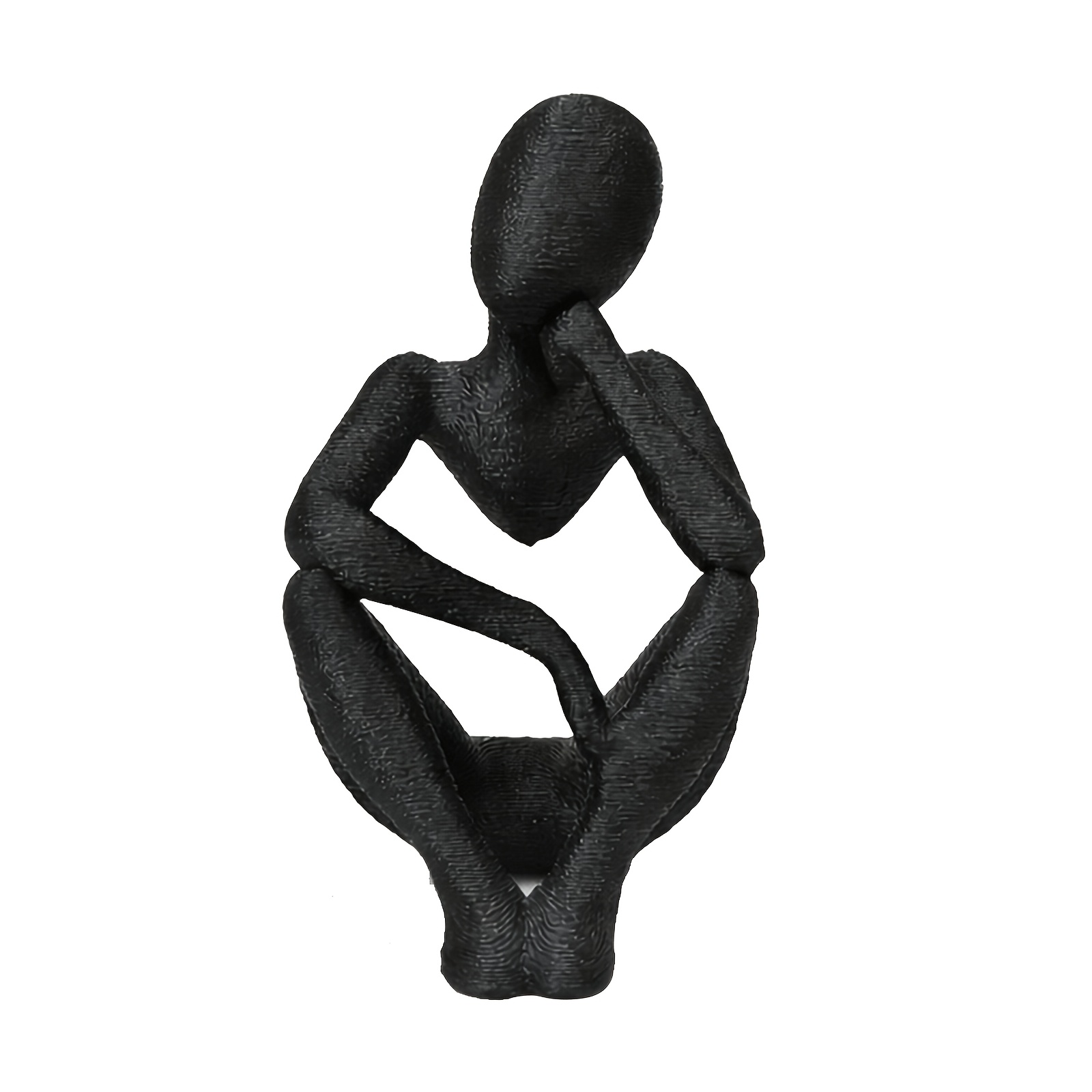 TEMU 1 pieza de adorno de figura , estatua única "" de lujo , decoración para estantería de oficina, , entrada, decoración del hogar, adorno de