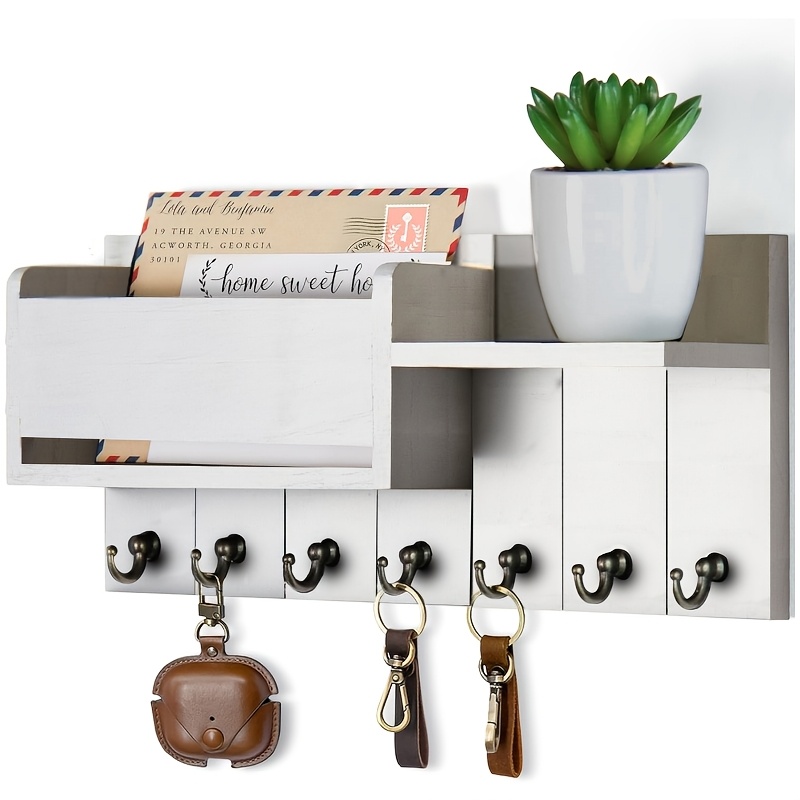 wall mounted storage rack wooden wall mounted storage rack 7 - Temu