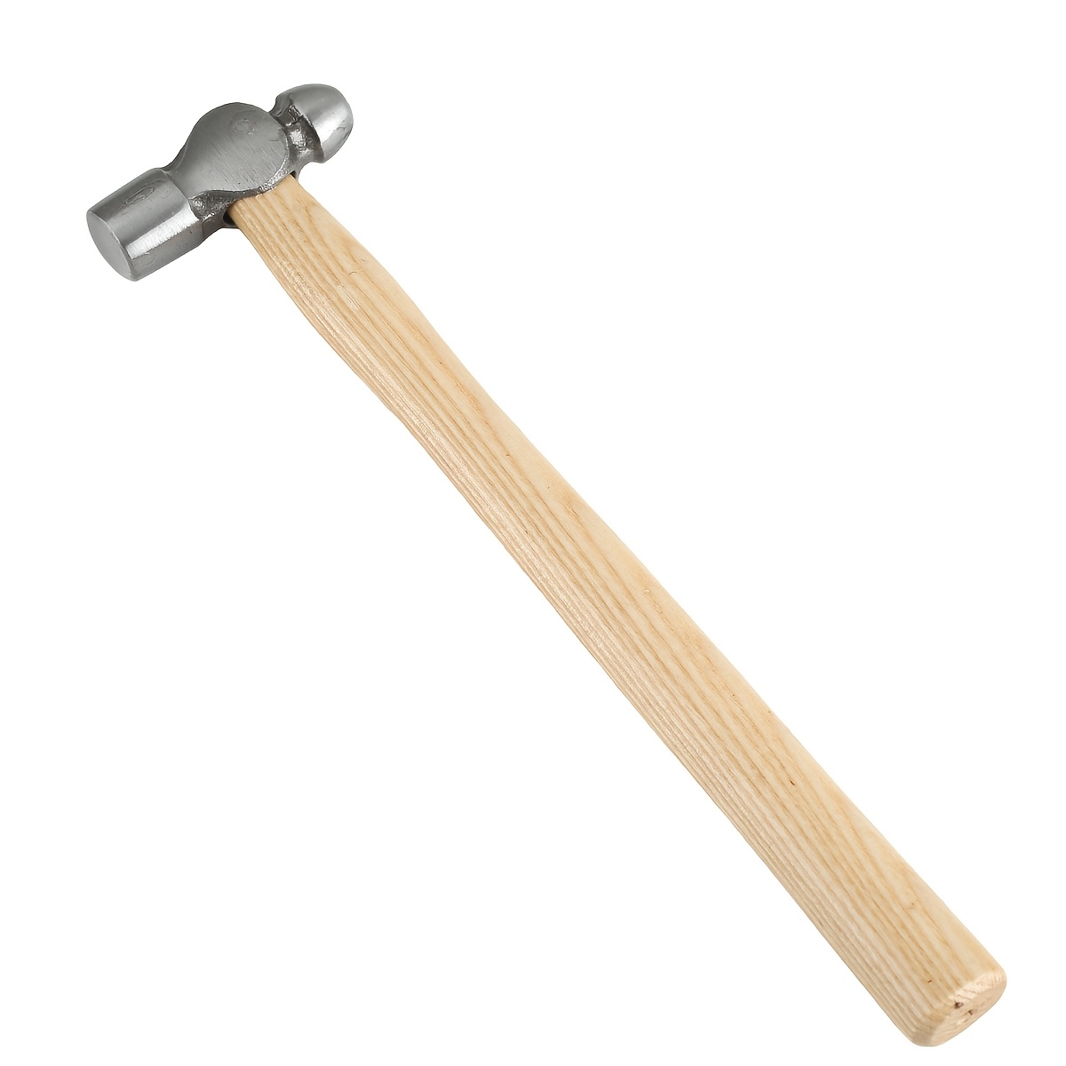 TEMU Martello a palla con testa a di in acciaio The Hobbyworker da 4 OZ/8 OZ con in legno, impugnatura antiscivolo ammortizzante, martello per chiodi