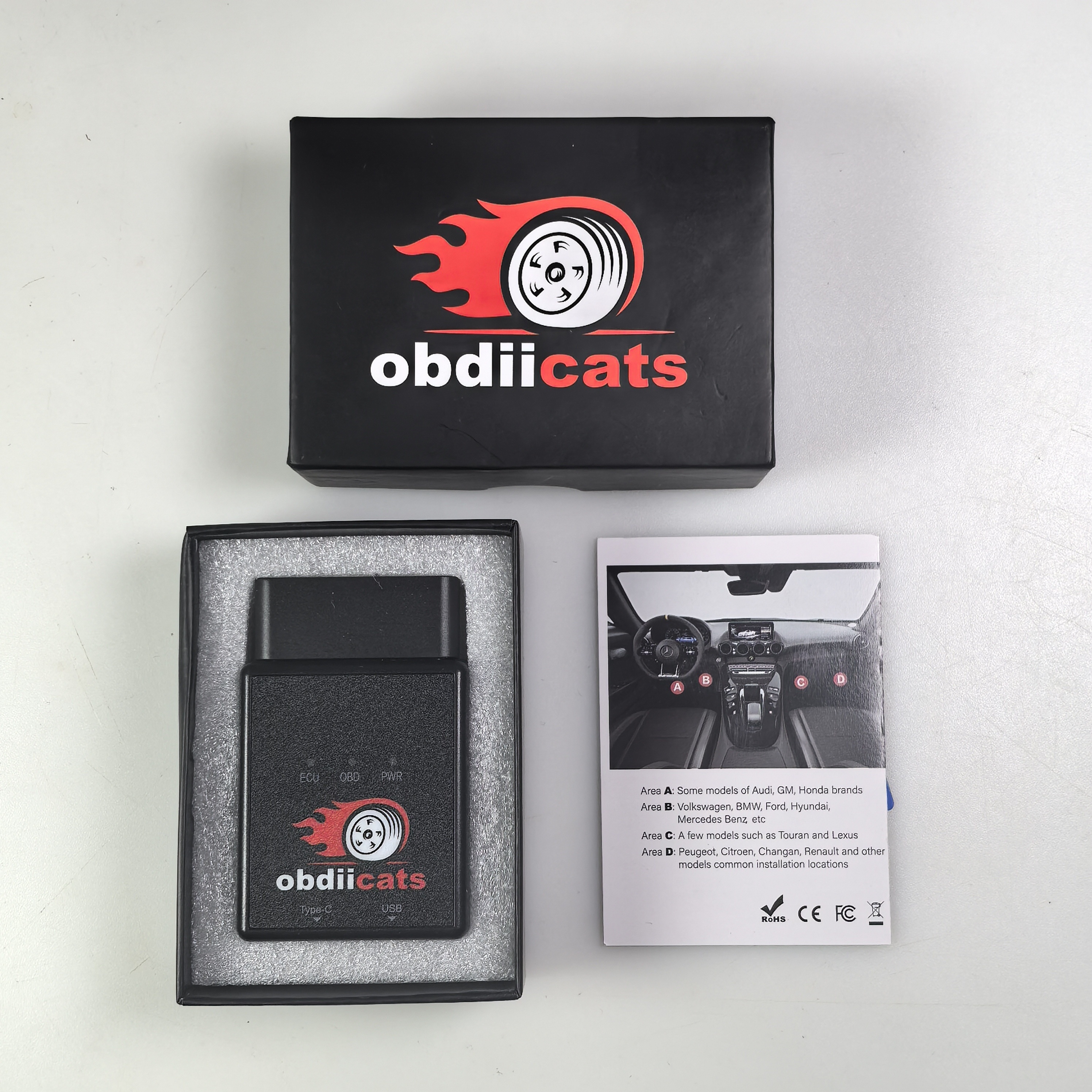 TEMU Obdiicat 2-in-1 Ecu Box Tool With Fast Usb Charger - Increase Power, Torque & , Compatible, 12v Operation, No Battery Needed, Enhancement