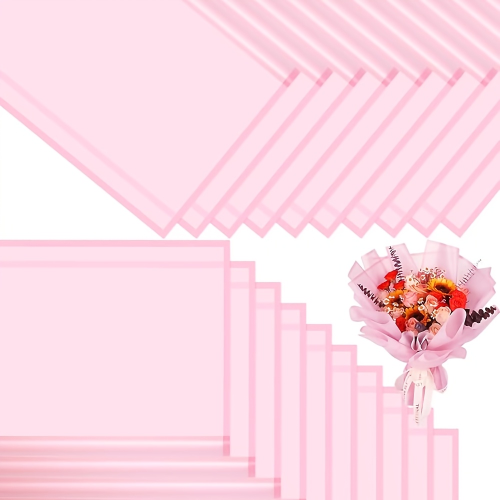 E-shop 30 Blatt Frischblumen-Geschenkpapier, Geschenkverpackungspapier, Geschenkbox-Verpackungspapier, Mattes Papier mit Magic Edges, Halbtransparentes