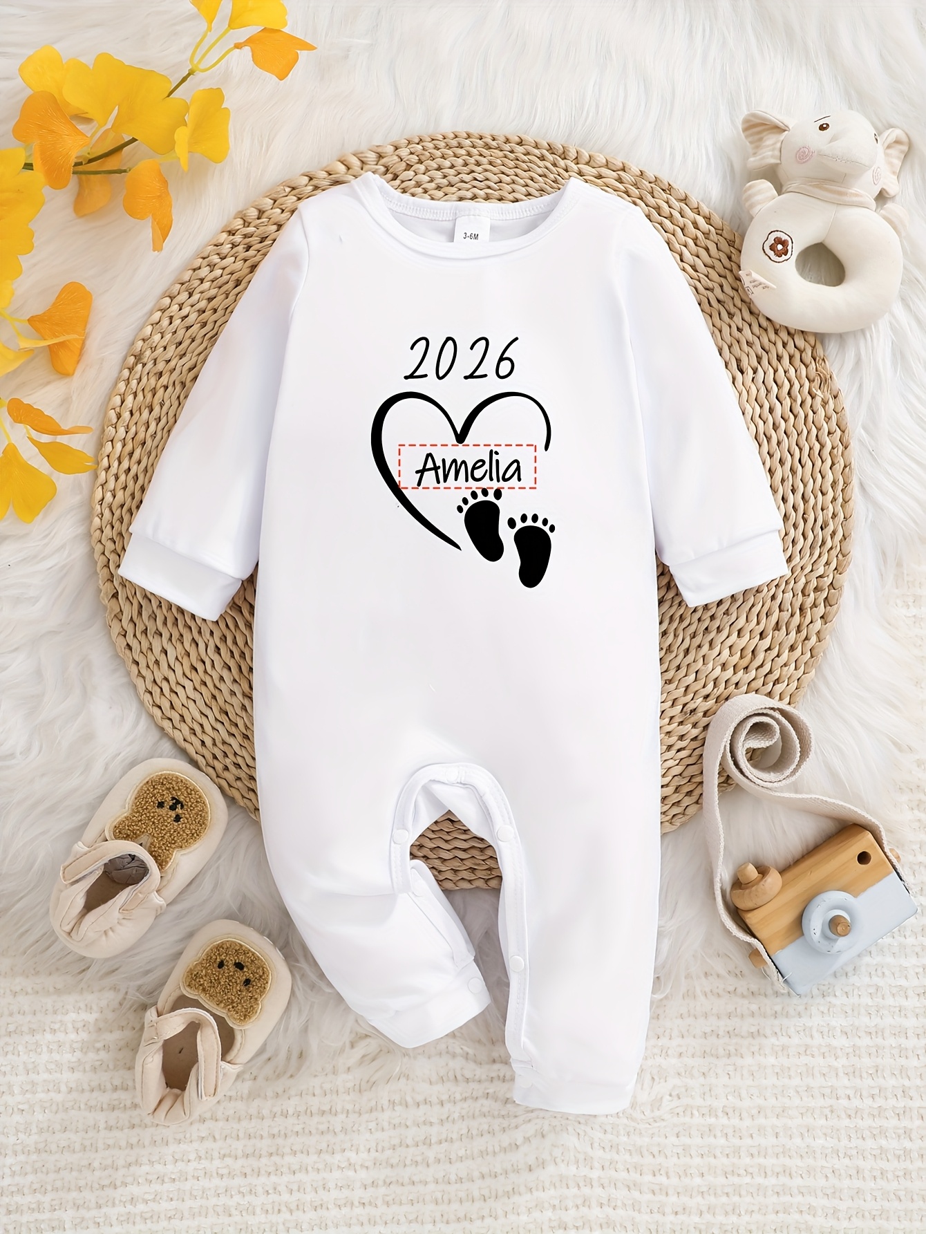Personalised Baby Grow Baby Vest Babygrow 0-3
