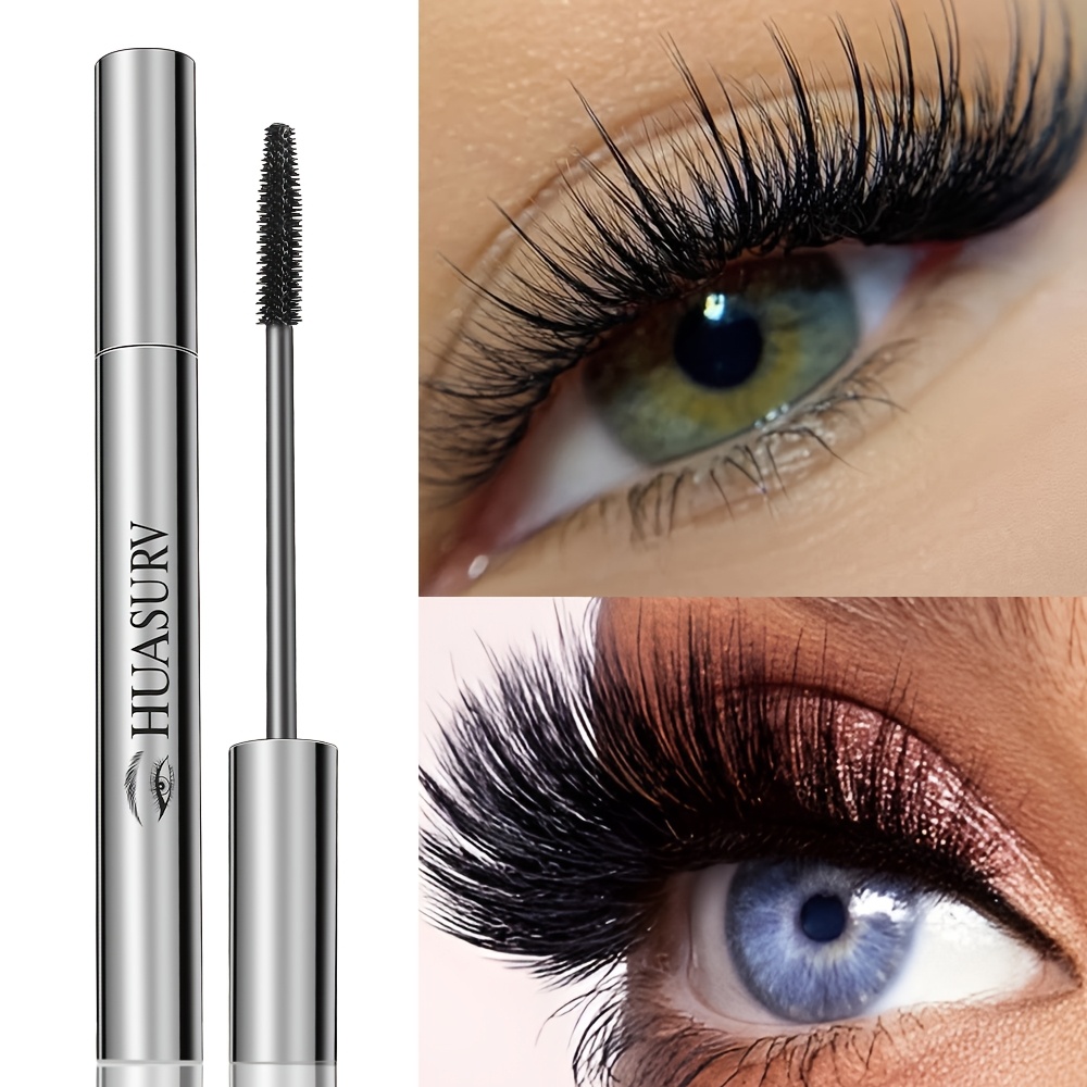 Image of Valentine's Day Gift [holiday Gifts] Huasurv Mascara Grass Apricot Tree Dense Mascara Natural Natural Thick Mascara Hs9181-02