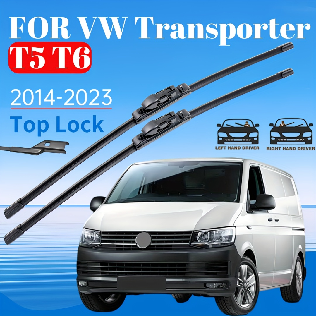 E-shop Scheibenwischer-Set für die Frontscheibe, passend für Transporter T5 Modelle von 2014 bis 2023 - 24 Zoll + 24 Zoll - Hochwertige