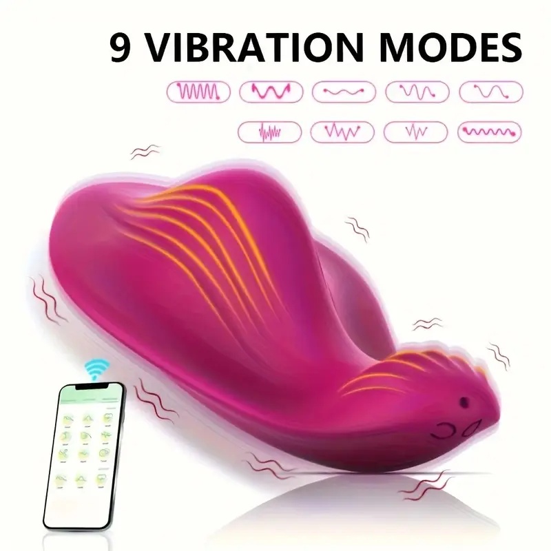 weiblicher app-steuerung, 9 kraftvolle vibrationen, ultra-leise tragbare erwachsenenspielzeuge, tragebare vibratoren, usb-aufladbar mit lithium-ionen-batterien, spaßige paarspielzubehör Produktdetails 3