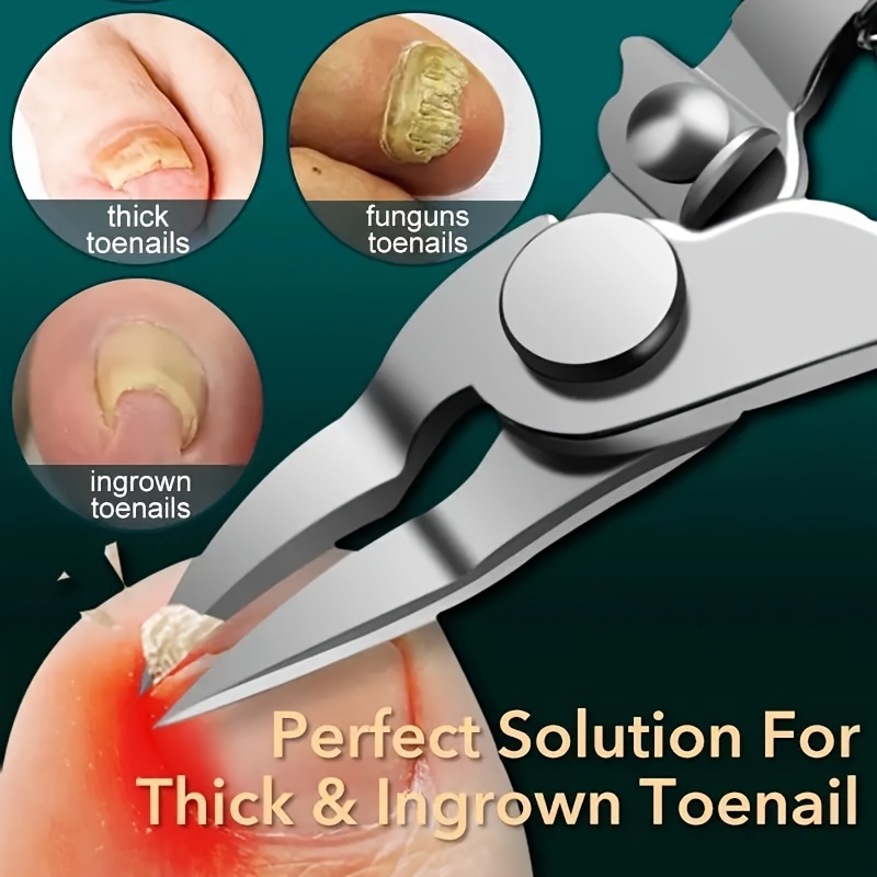 

Professional Stainless Steel Toenail Clippers Set - C9195, 1pc Heavy-duty Trimmer For Thick Nails, Ideal For Ingrown Toenail Correction, Lightweight Foot & Nail Care !