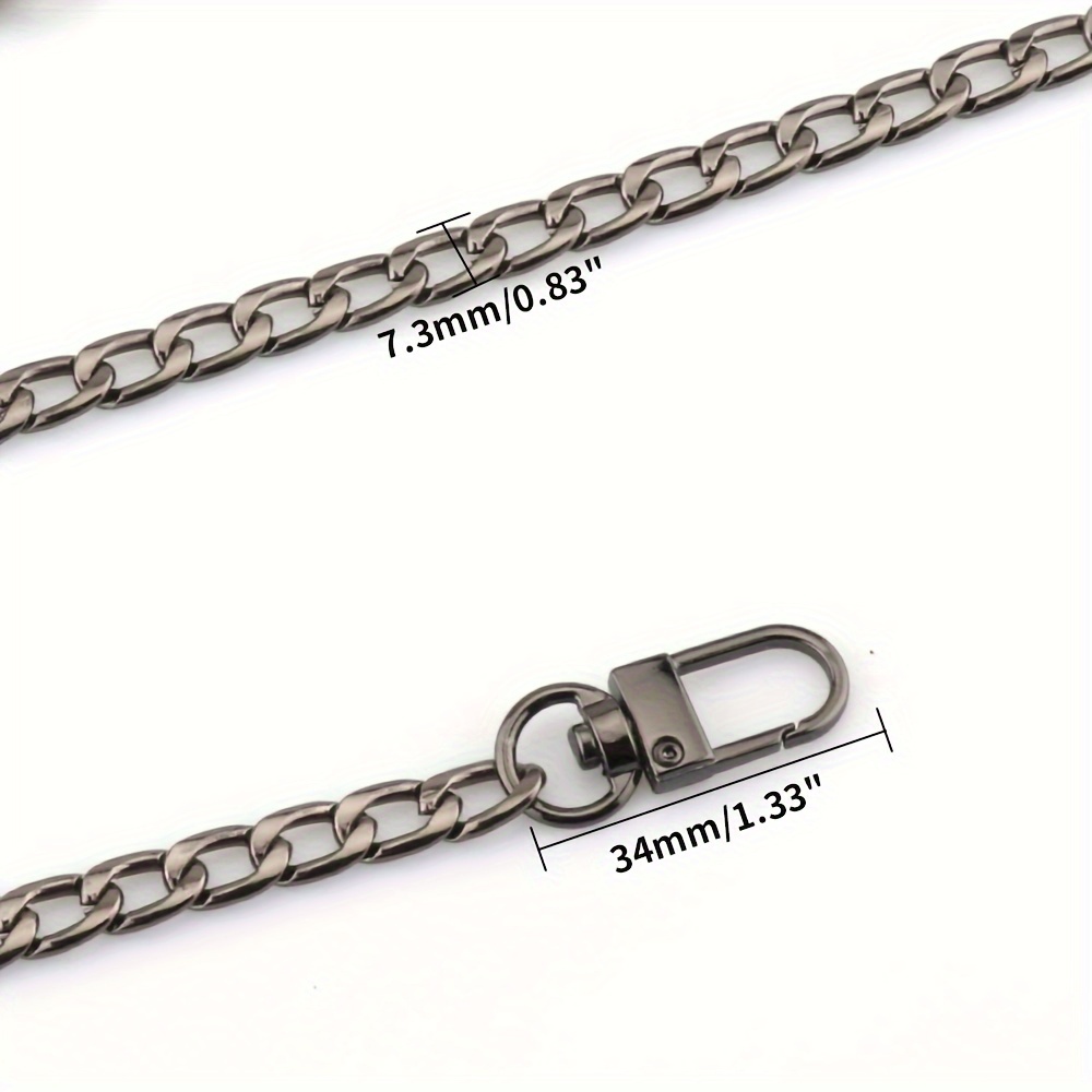 4 Different Sizes Flat Wallet Chain Iron Bag Chain Shoulder - Temu