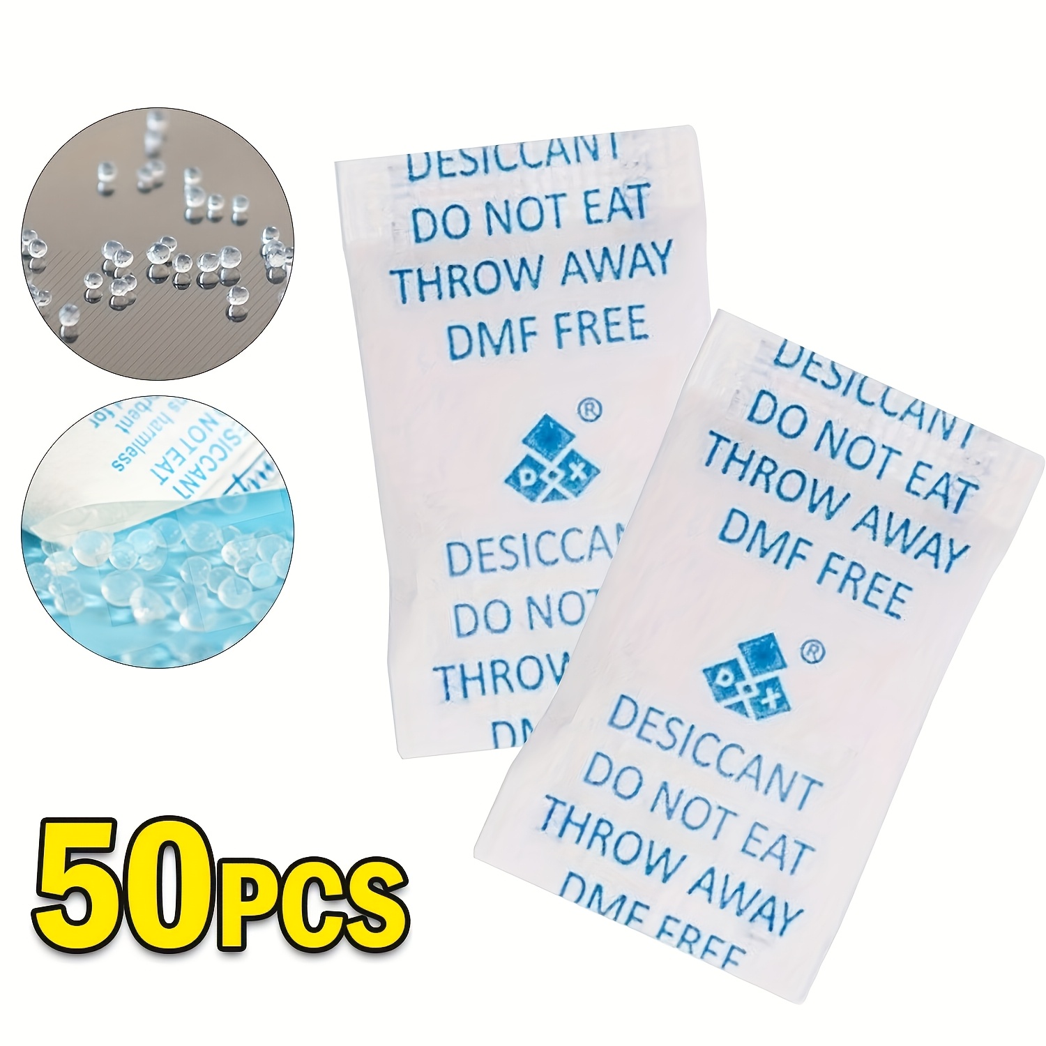 【50/100個入り】吸湿剤 再利用可能 食品グレード