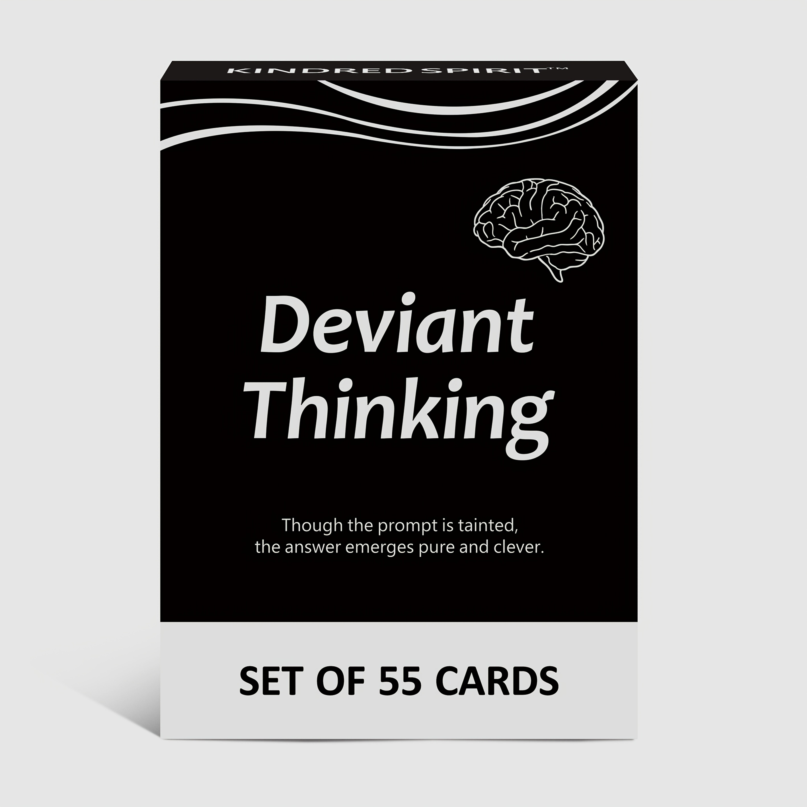 1 Box Deviant Minds Adult Party Game - 55 Dirty Prompts & Clean Answers Cards, 18+ Tabletop Conversation Starter for Adults, Perfect Halloween or Christmas Gift for Friends