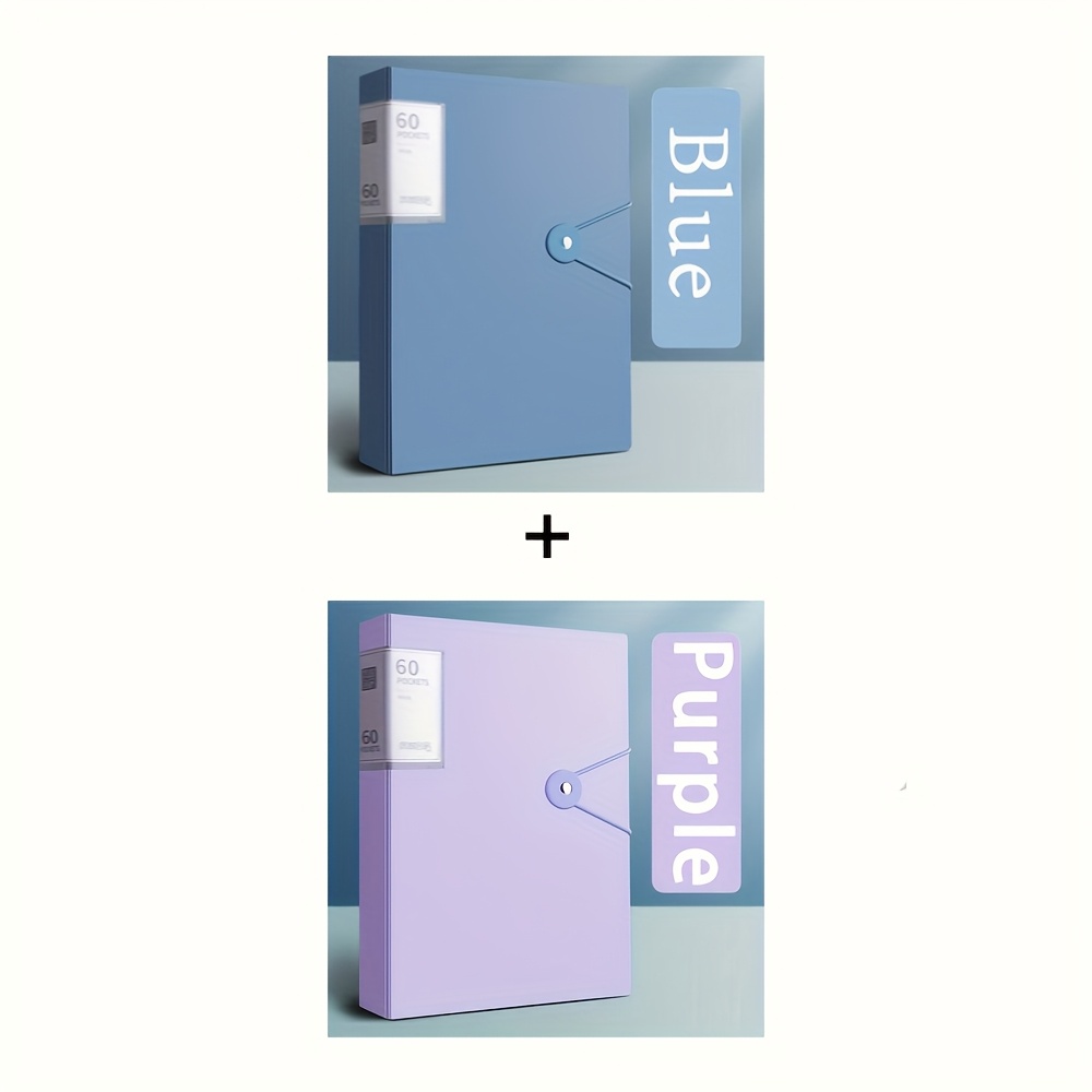 TEMU This 60-pocket A4 File Folder Is Suitable For Storing A4-sized Document Papers. Made Of Pp Material, Transparent And, Making It Convenient For