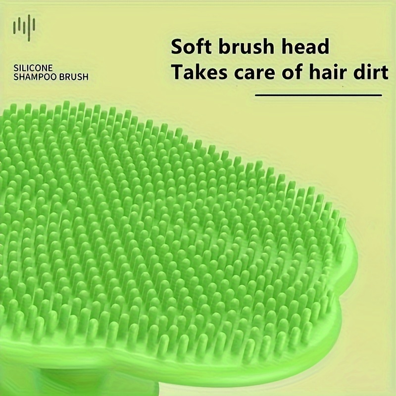 soft silicone   shampoo brush gentle scalp massager exfoliator for   details 5