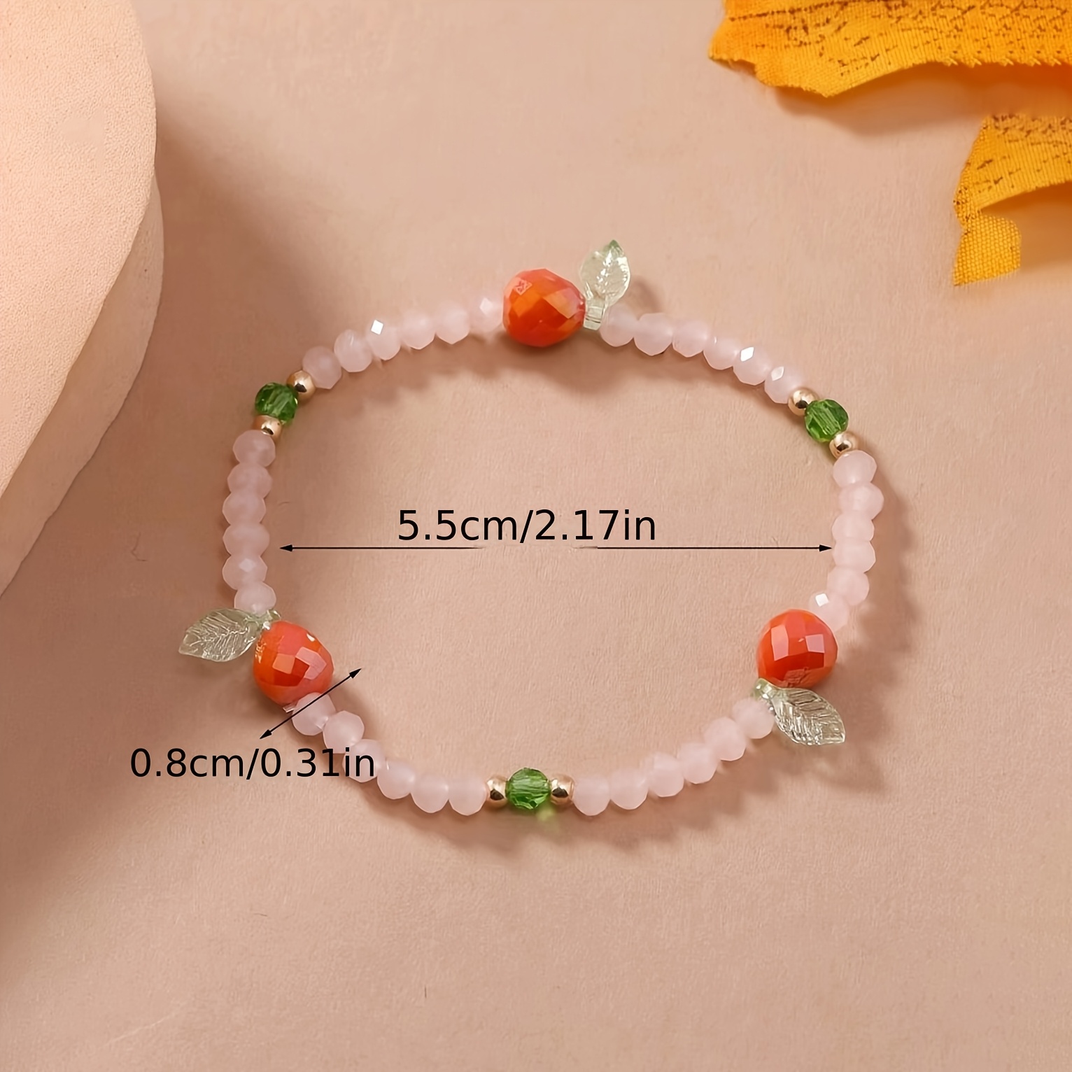 Creative Fruit Pattern Beads Women Fashion Bracelet for Summer