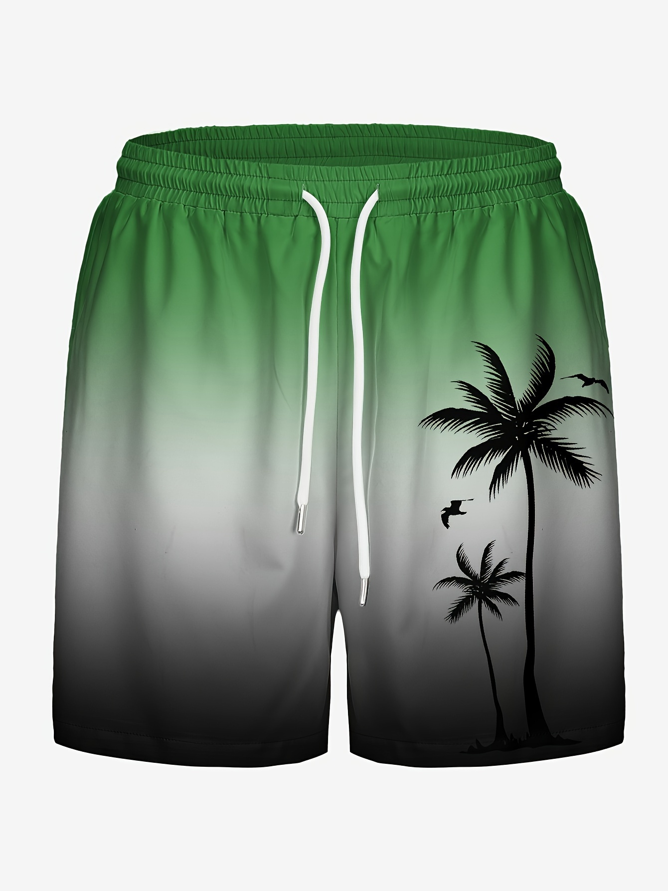 men's tree gradient print beach shorts casual - Temu Canada