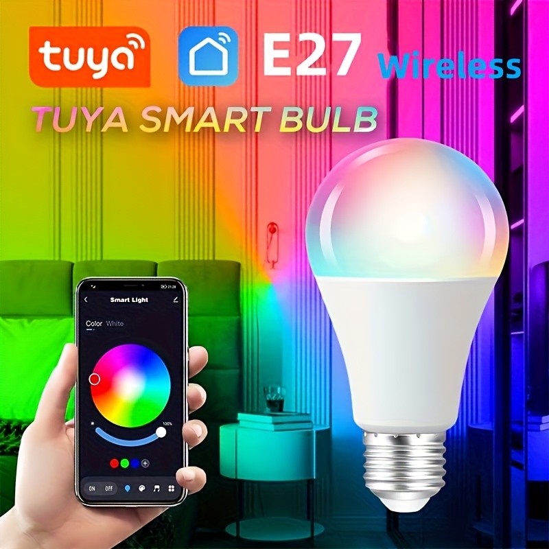 WiFi Smart Bulb,LED Candle Bulb E14 Dimmable Light SmartLife / Tuya Remote  Control Fitting for Alexa Google Home Smart Light Bulb