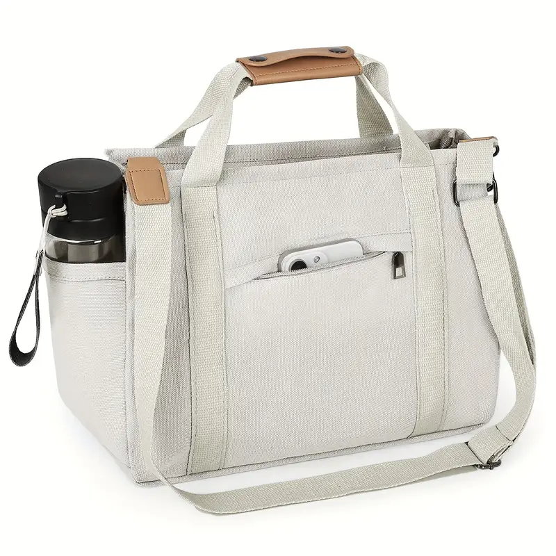 Bolso Bandolera Modamoda De Cuero Italiano - Color Taupe Oscuro, Correa Ajustable