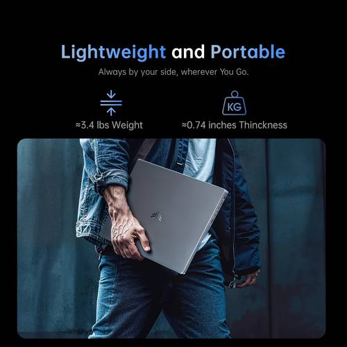 2026 gaming laptop with 4300u processor 15 6 inch fhd display laptop graphics laptop computer 16gb 512gb ssd wi fi type c webcam