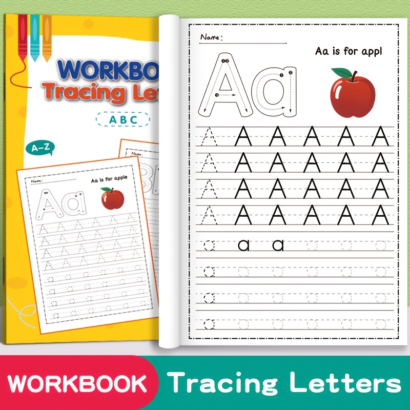 Image of 32 Pages A-z Alphabet Practice Book, Alphabet , Creative Coloring Adventure, English For Homework, Writing Skills, Back To School Supplies, Easter, Christmas Gift