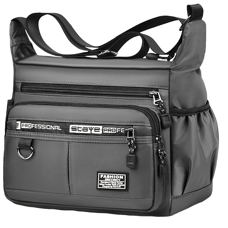 TEMU Men's And Women's Fashionable Crossbody Bags - Lightweight, Adjustable Shoulder Straps, Multi-, Suitable For Travel, Shopping, Dating And School