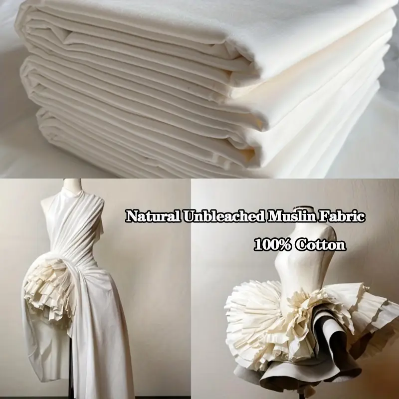 1pc 100 unbleached muslin fabric lightweight - Temu Switzerland 1pc 100 unbleached muslin fabric lightweight - Temu Switzerland