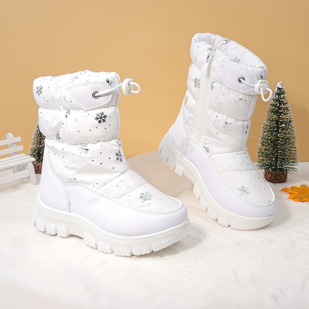 Meisjes Winter Sneeuwlaarzen - Verdikte Warme Anti-Slip Traction Tread