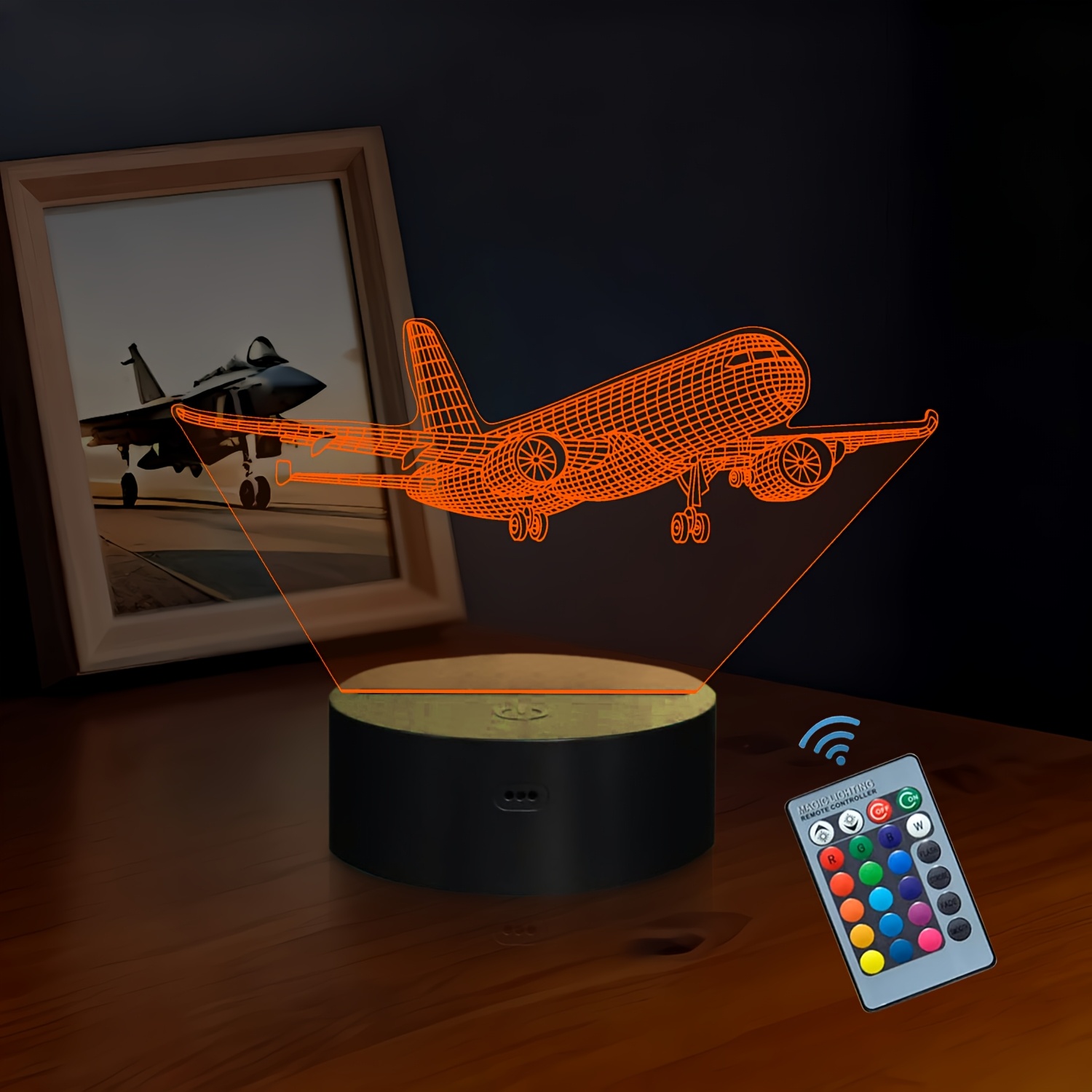 Airplane night light detail
