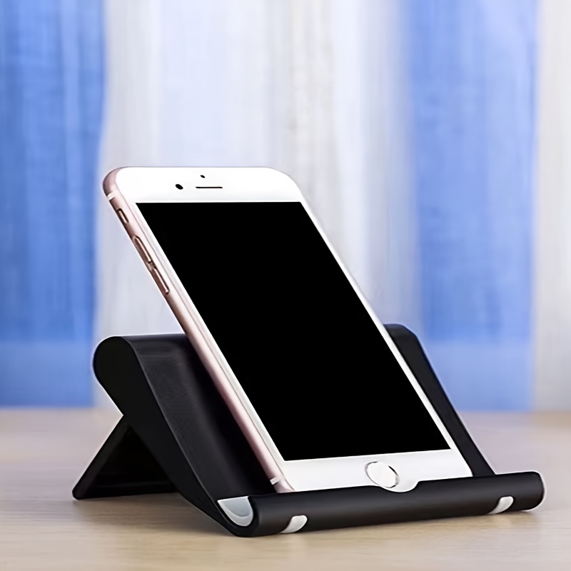 

Adjustable Pvc Phone Stand, Multi-angle Folding Desktop Holder, Compatibility, Portable And For Bedside And Tabletop Use, Tablet Holder Stand