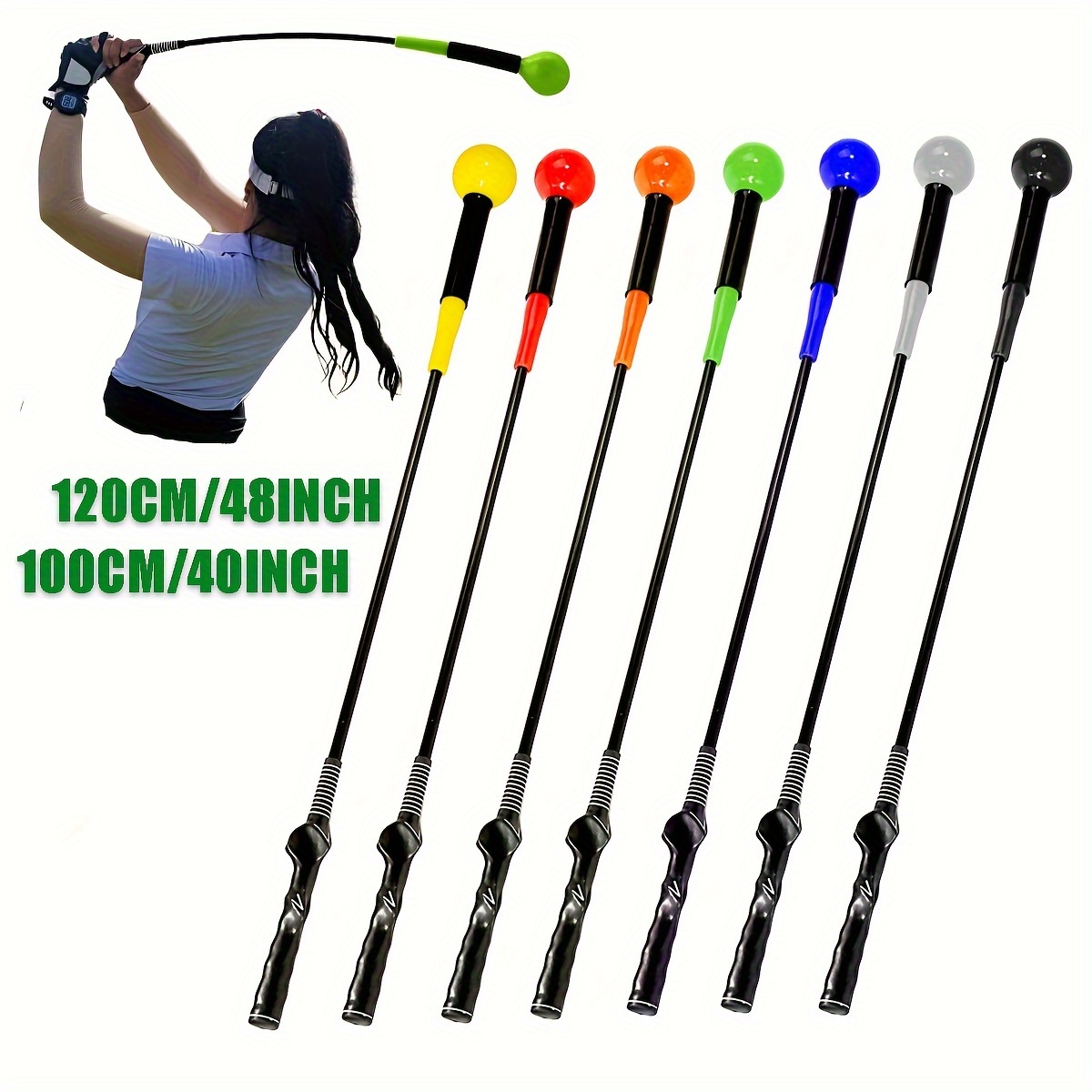 Flexible Weighted Golf Swing Trainer Indoor Practice Improve Temu Oman