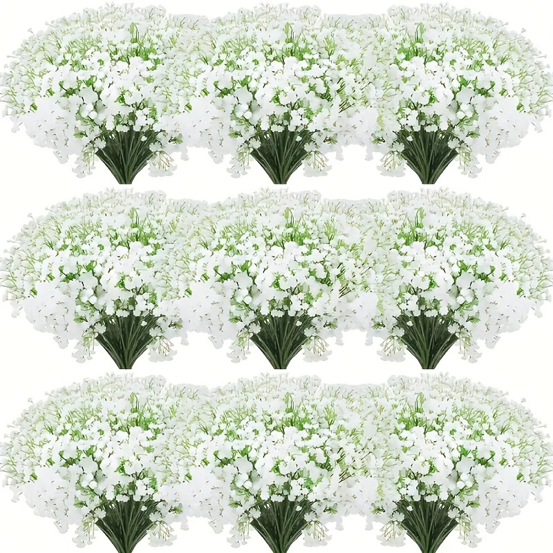 

90pcs Lifelike Artificial Breath Flowers - Ideal For Weddings, Engagements & Home Decor | Gypsophila Bouquets For & | Includes Container