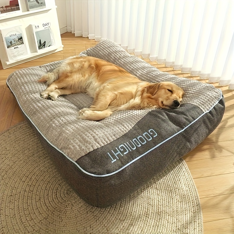 TEMU Luxury Plush Dog Cage Mattress, Comfortable Pet Sofa, Suitable For Small, Medium And Large Dogs And Cats, Soft And Comfortable, Very Suitable For Breeds, Comfortable Sofa For All , Dog Sofa Bed