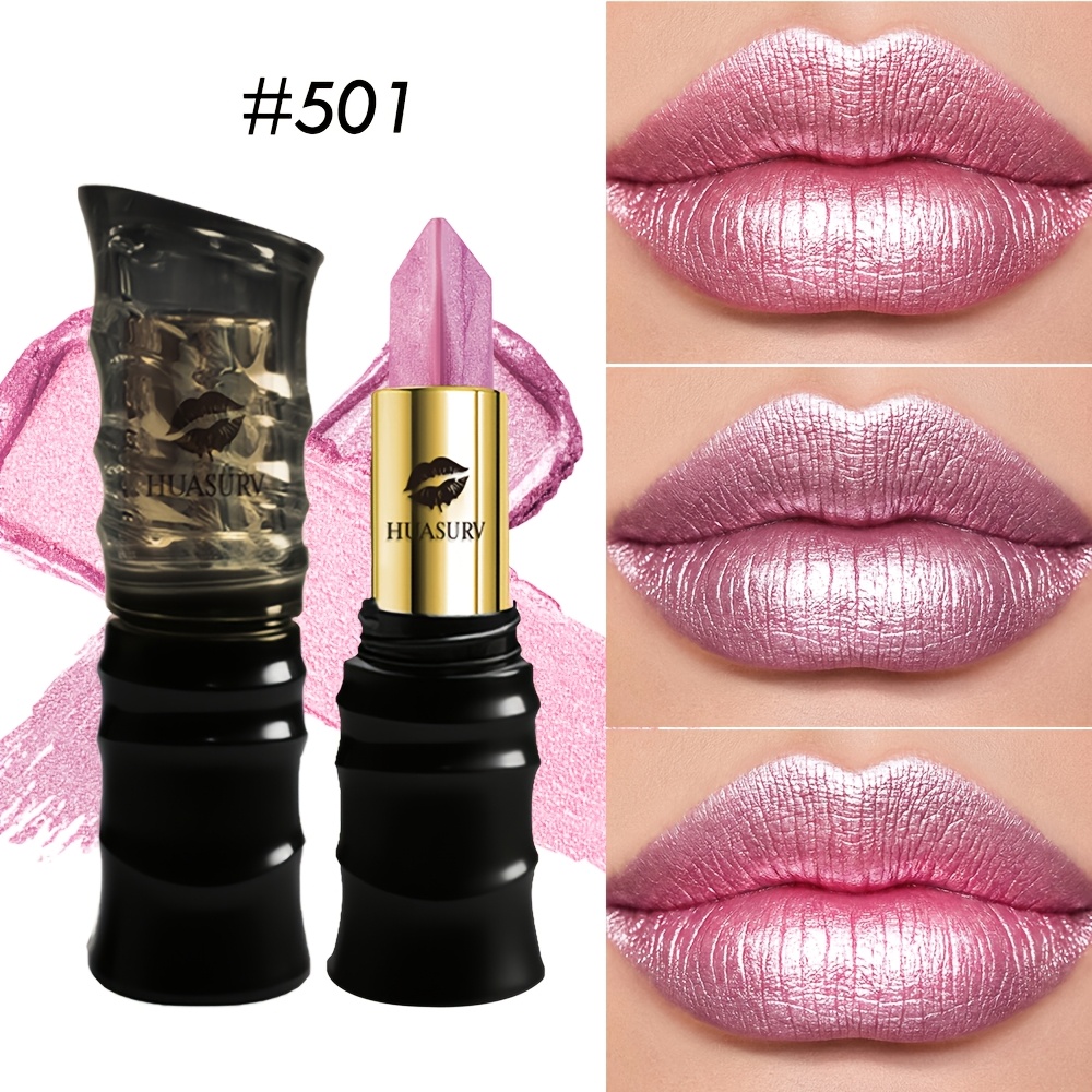 Image of [1pc] [mother's Day Gift] [gift For Girl] Huasurv Lipstick 2-in-1 Dual-tone Gradient Lipstick - Moisturizing, Long-. A Shimmering