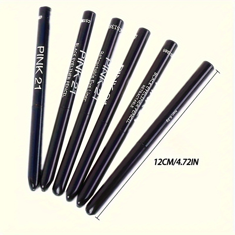 Waterproof & Sweat-Proof Black Eyeliner Pencil - Long-Lasting, Smudge-Proof for Bold Eye Makeup, Perfect Gift Idea