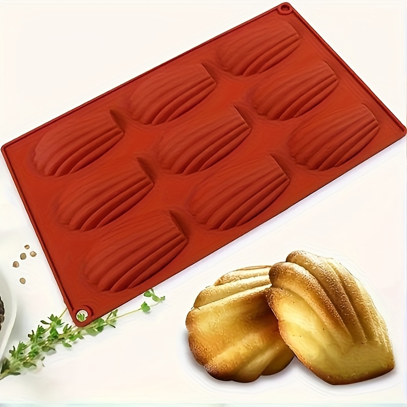 

1pc 9-hole Shell Madeleine Silicone Cookie Mold Ice Cube Jelly Pudding Cake Mold Pastry Mold Aromatherapy